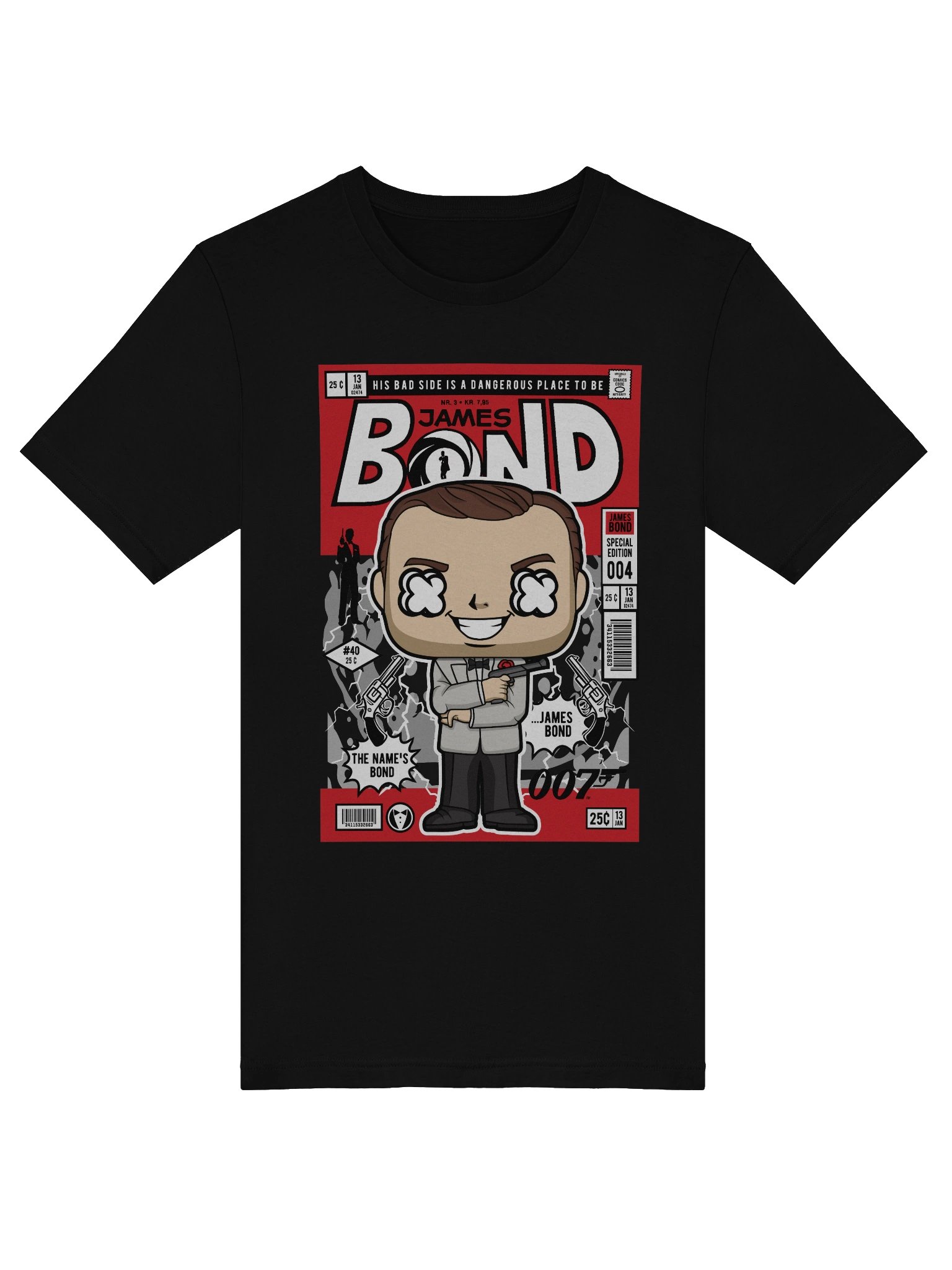 007 Comic Style Bond T-Shirt product image (5)