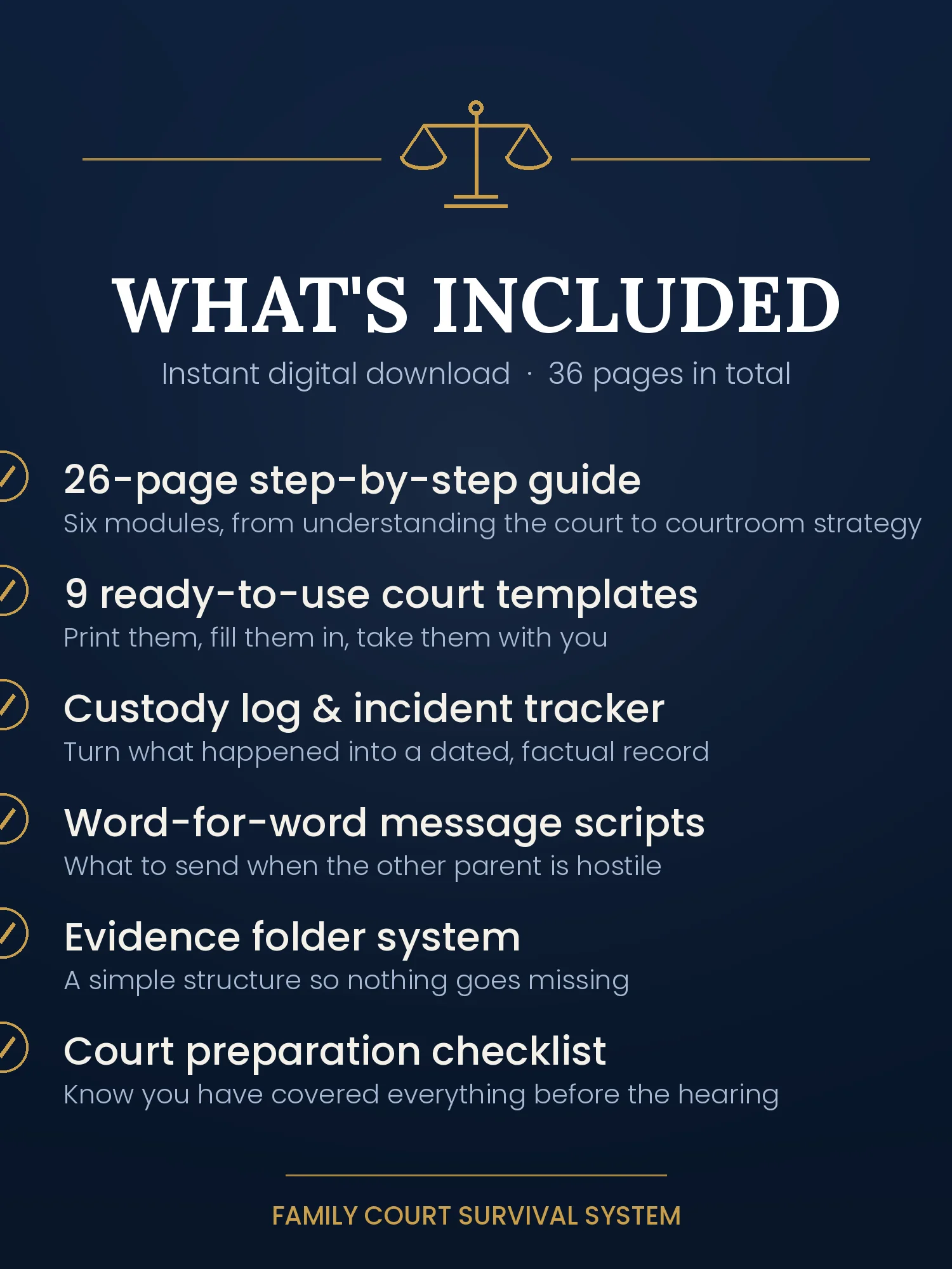 Family Court Survival System product image (3)
