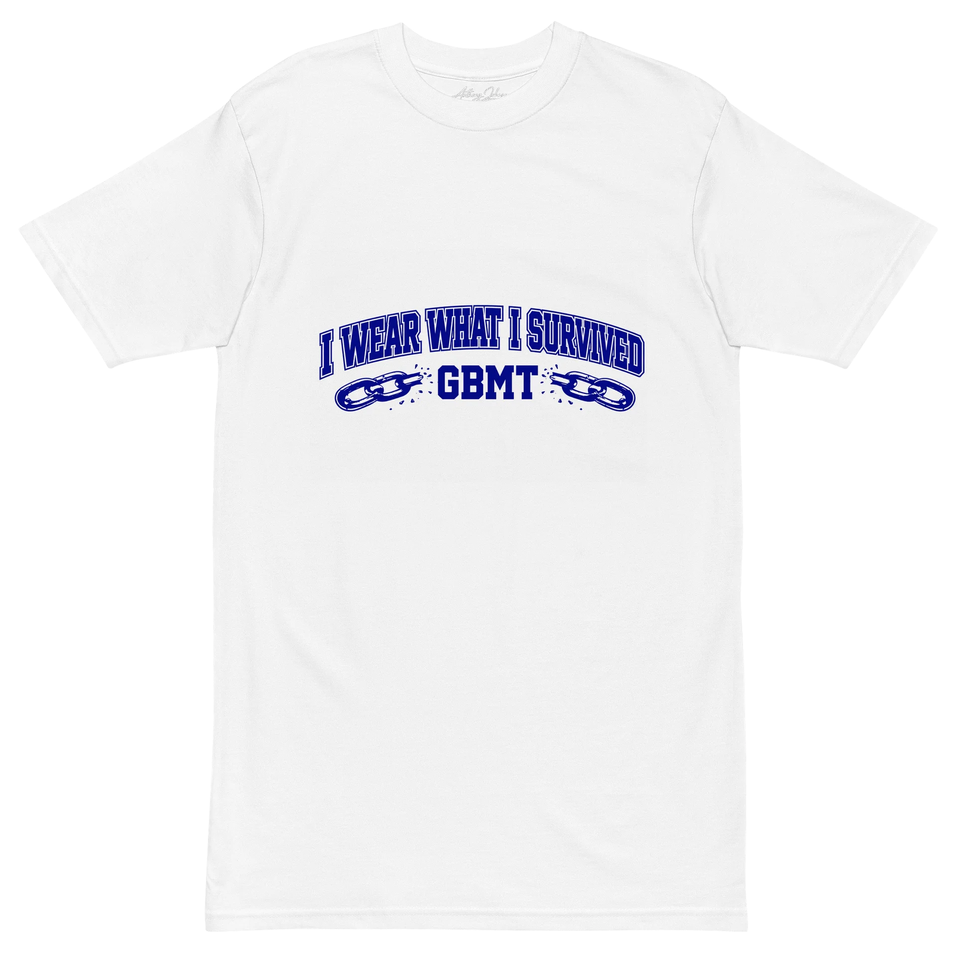 I Wear What I Survived White GBMT Tee product image (2)