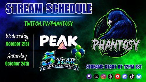 🌟 STREAM SCHEDULE 🌟
📆October 18th - October 24th
#schedule #art #painting #Canvas #artwork #PEAK
