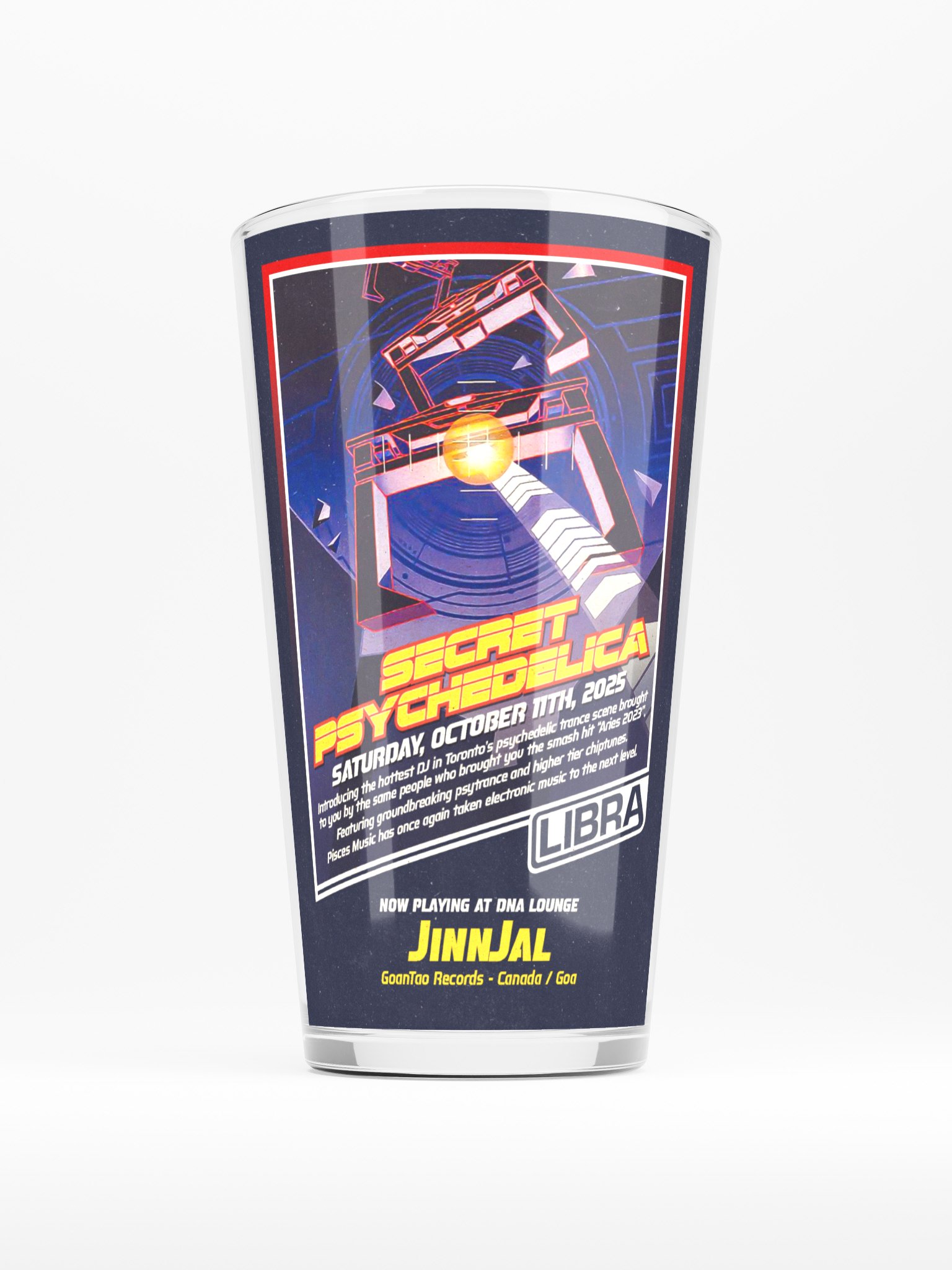 Libra 2025 Shaker Pint Glass product image (1)