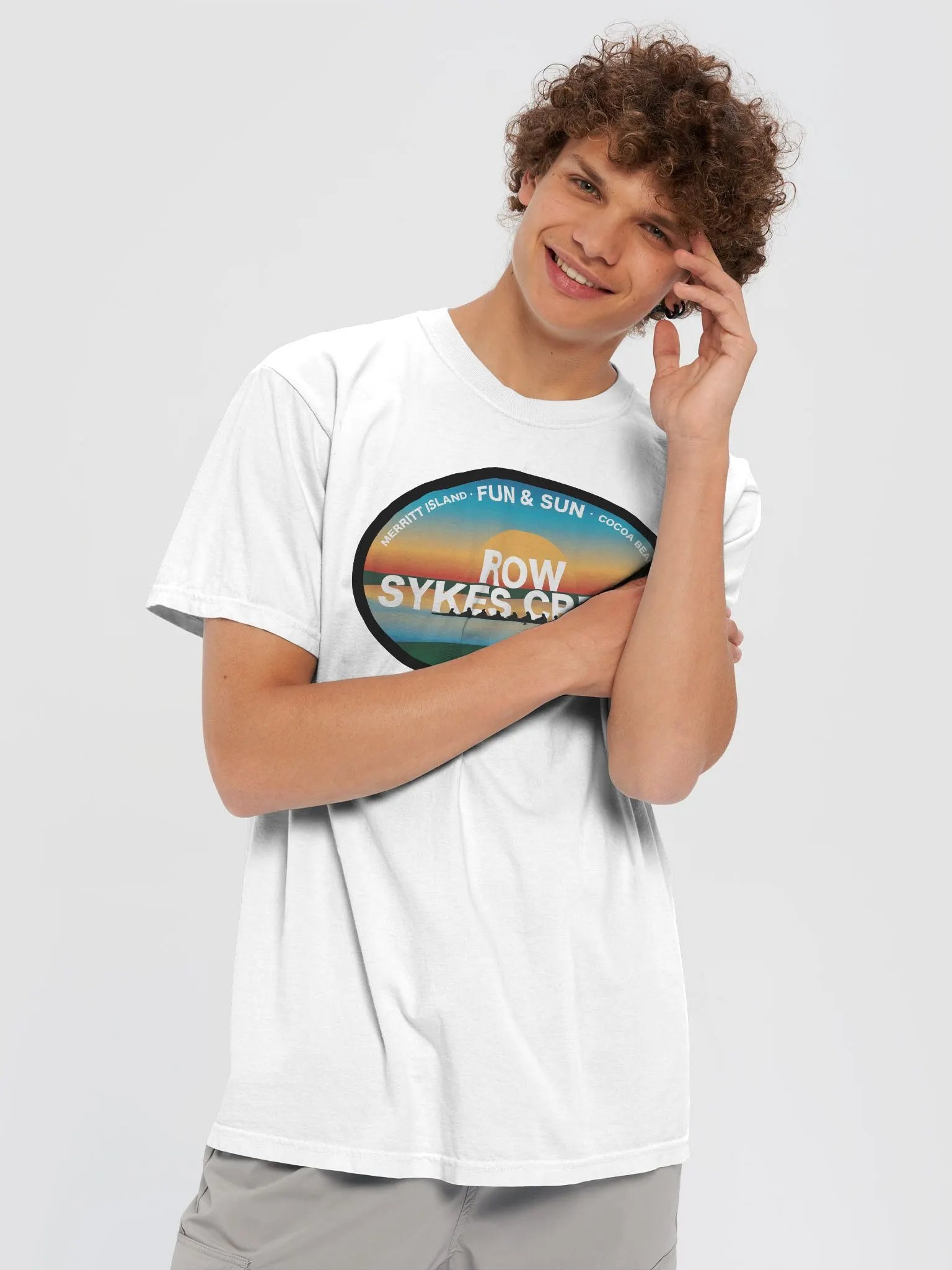 Sunrise Rowing Team T-Shirt (White) product image (4)