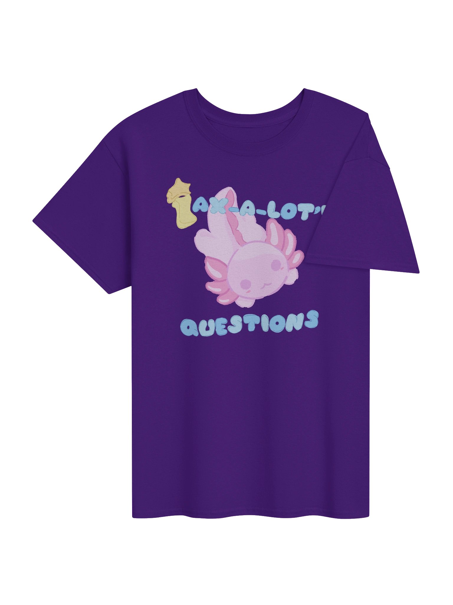 Ax-a-lot’l Questions Axolotl - Cartoon Tee product image (4)