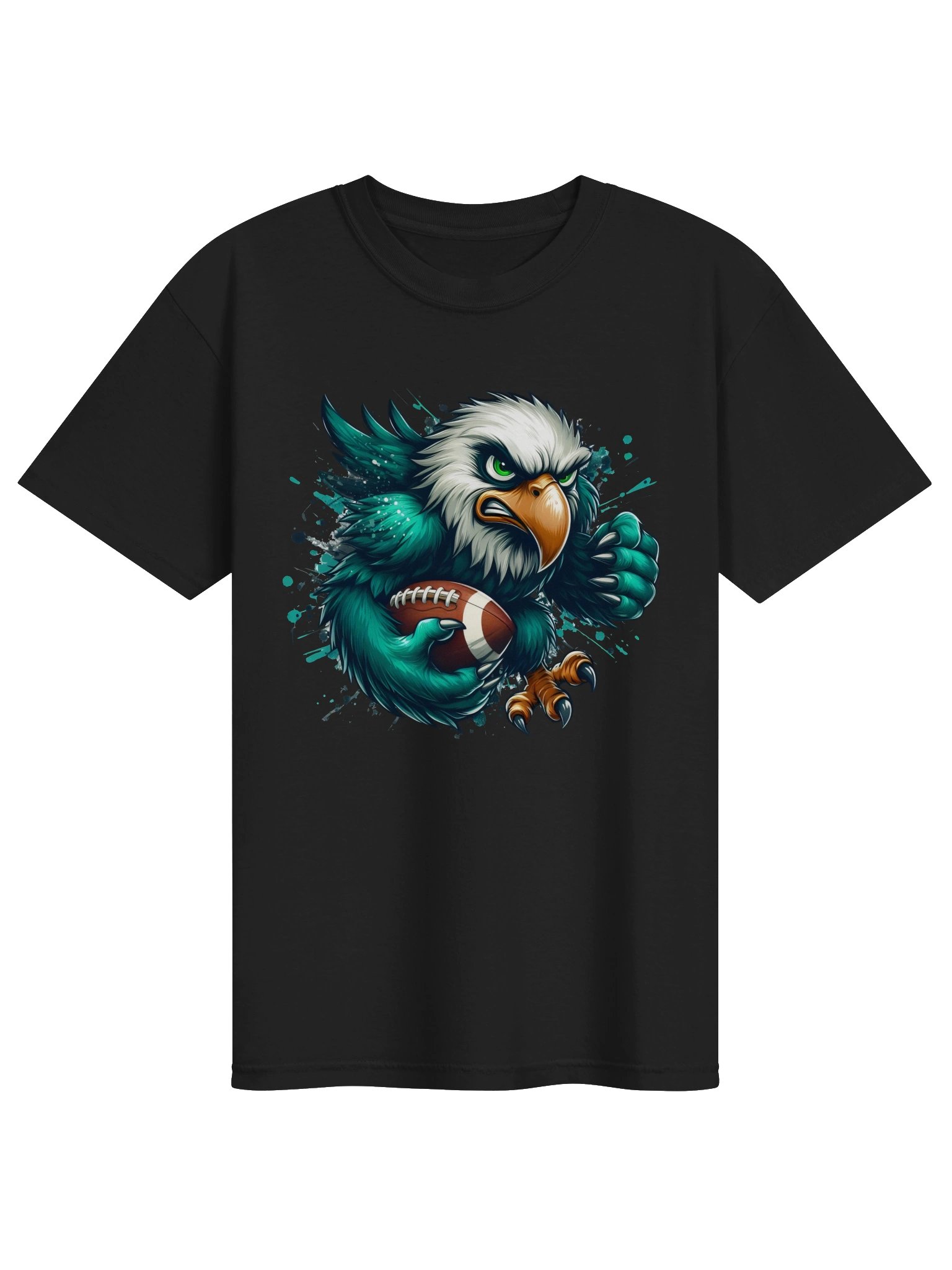 Angry Eagle Rusher Football Tee product image (1)