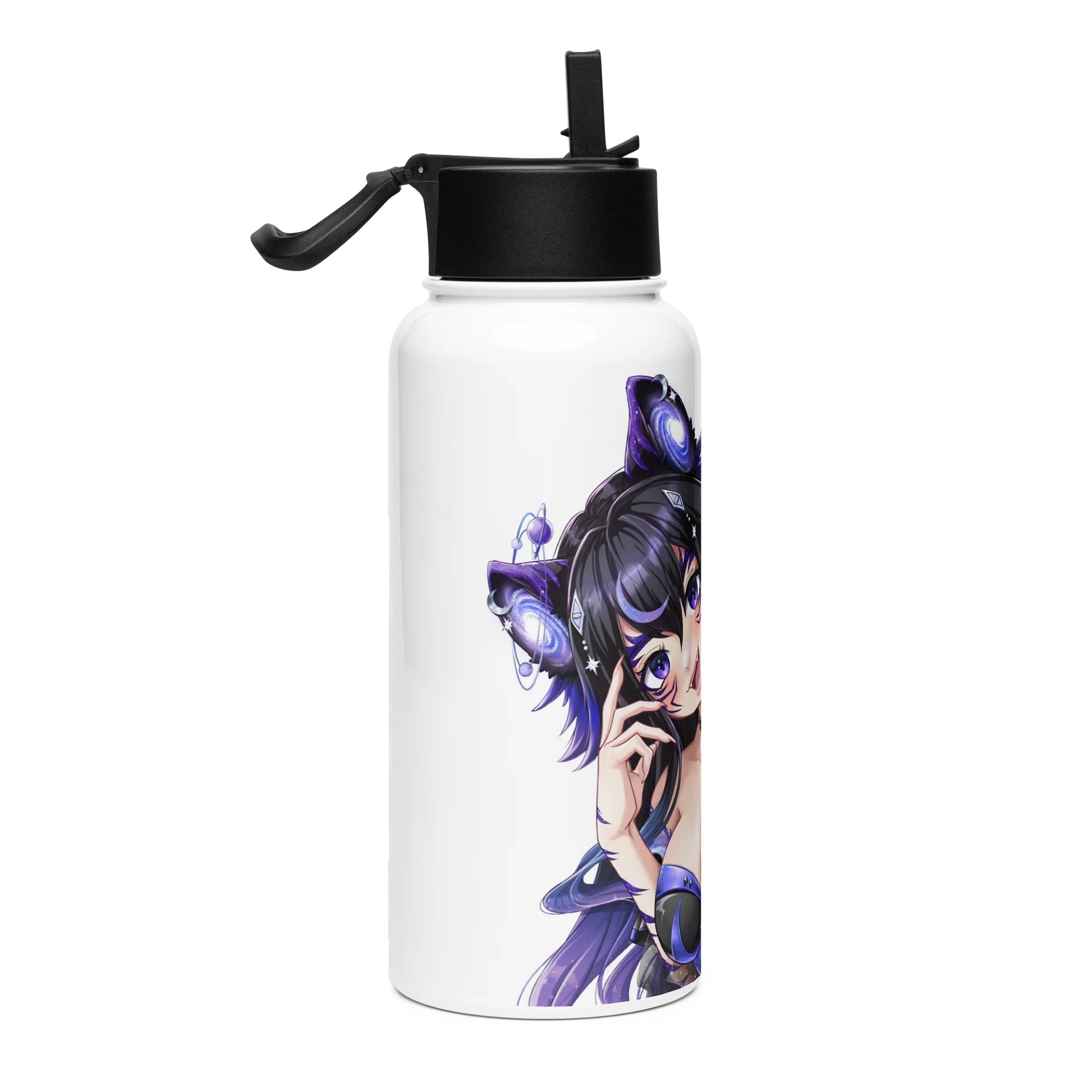Moona Selfie Stainless Steel Water Bottle with a Straw Lid product image (4)