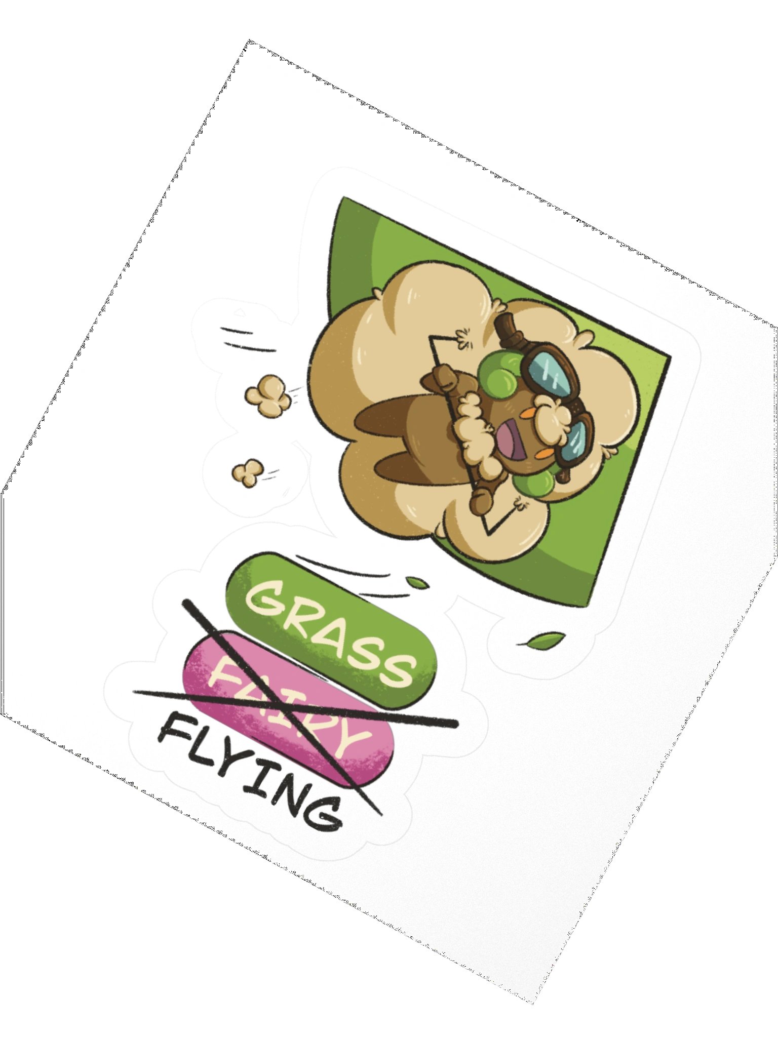 Flying Type Whimsicott Sticker product image (2)