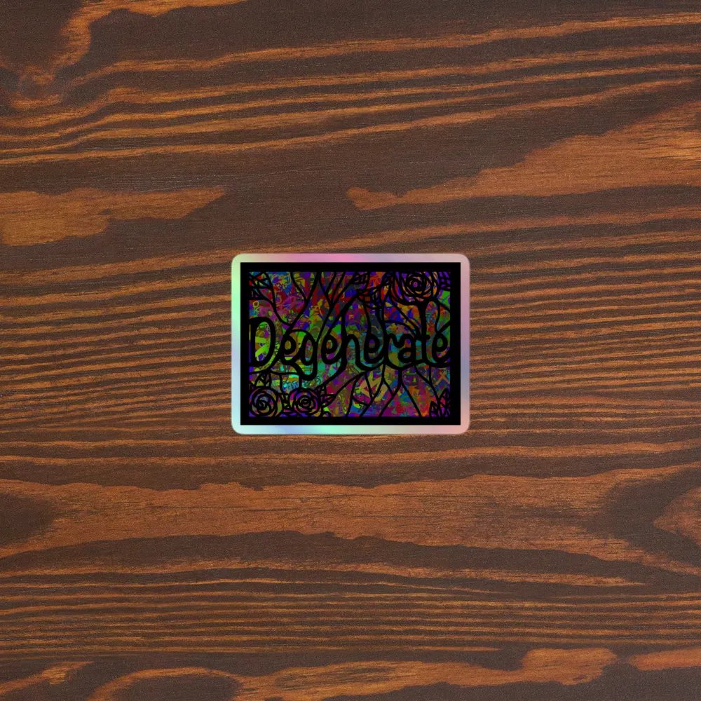 Degenerate Dreams Holographic Sticker Sheet product image (5)
