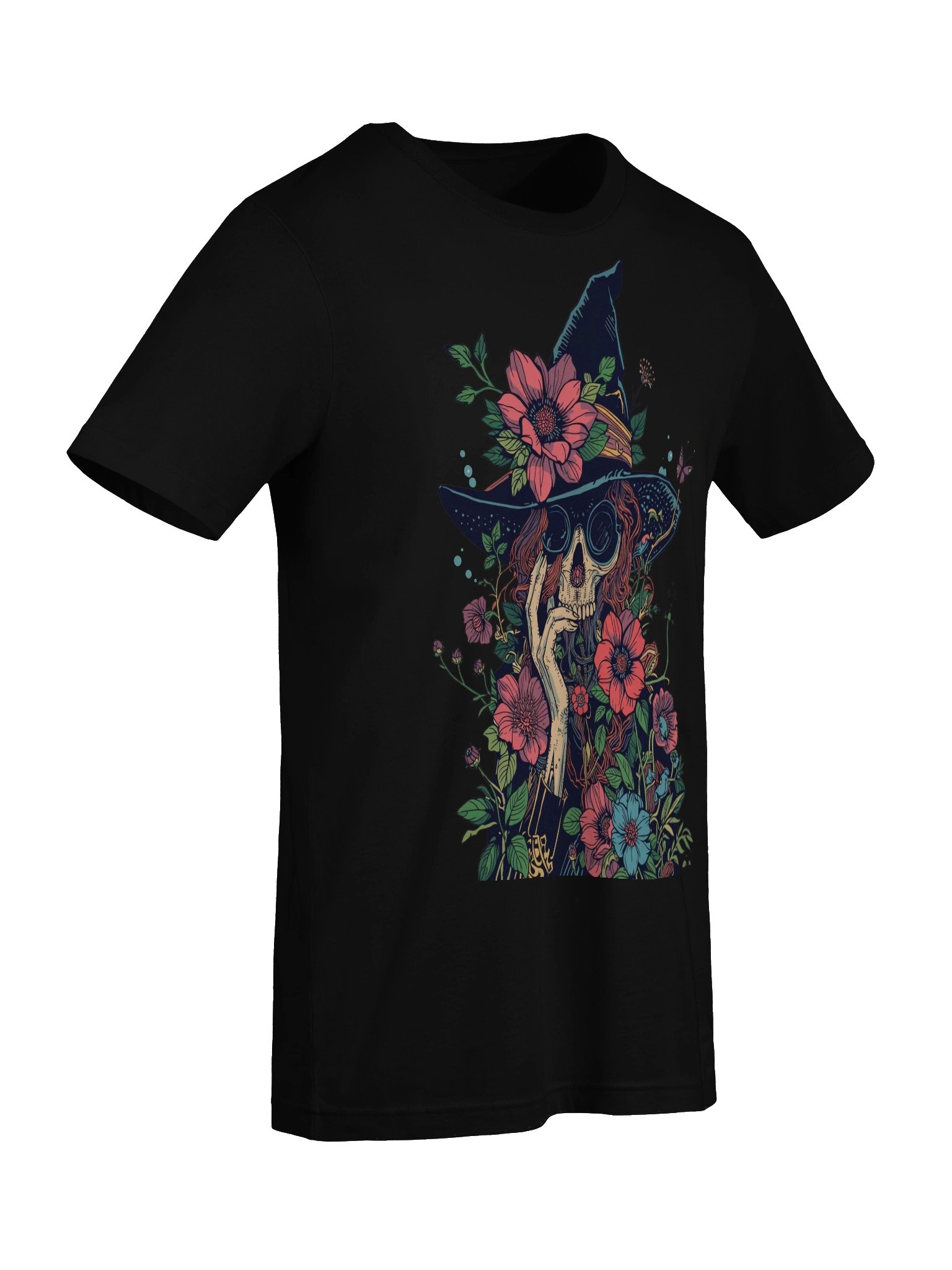 Ornate Floral Witch Skull Supersoft Tee product image (7)