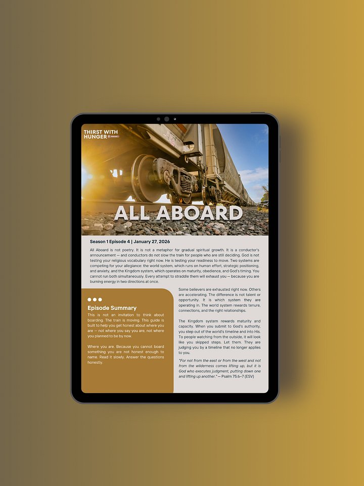Thirst With Hunger Podcast EP7: All Aboard Study Guide (Free Download) product image (1)