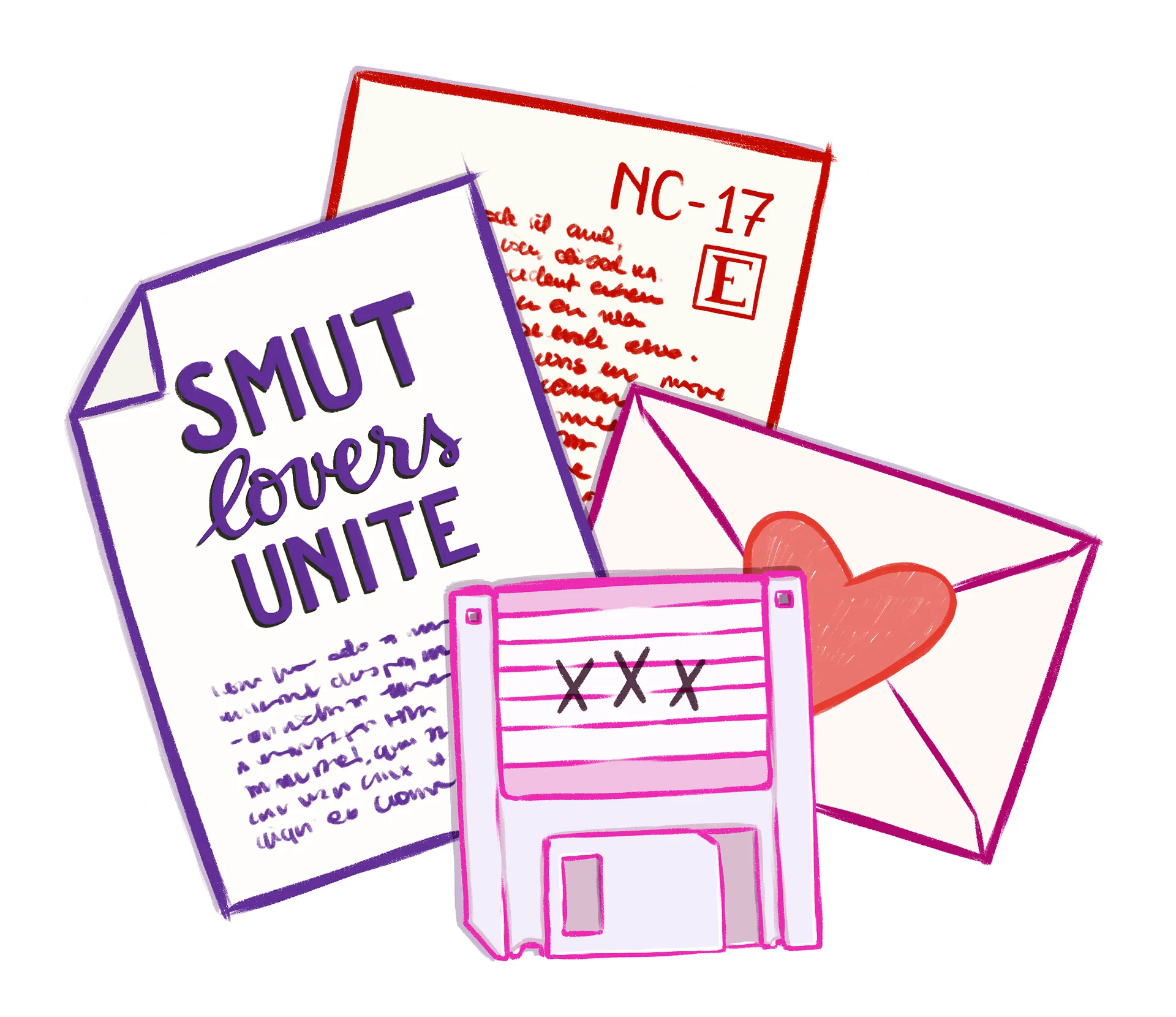 sticker : smut lovers unite product image (1)
