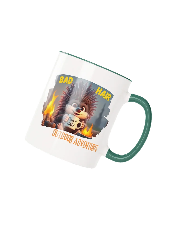 Bad Hair, Don’t Care” Porcupine Mug (with color inside) product image (17)