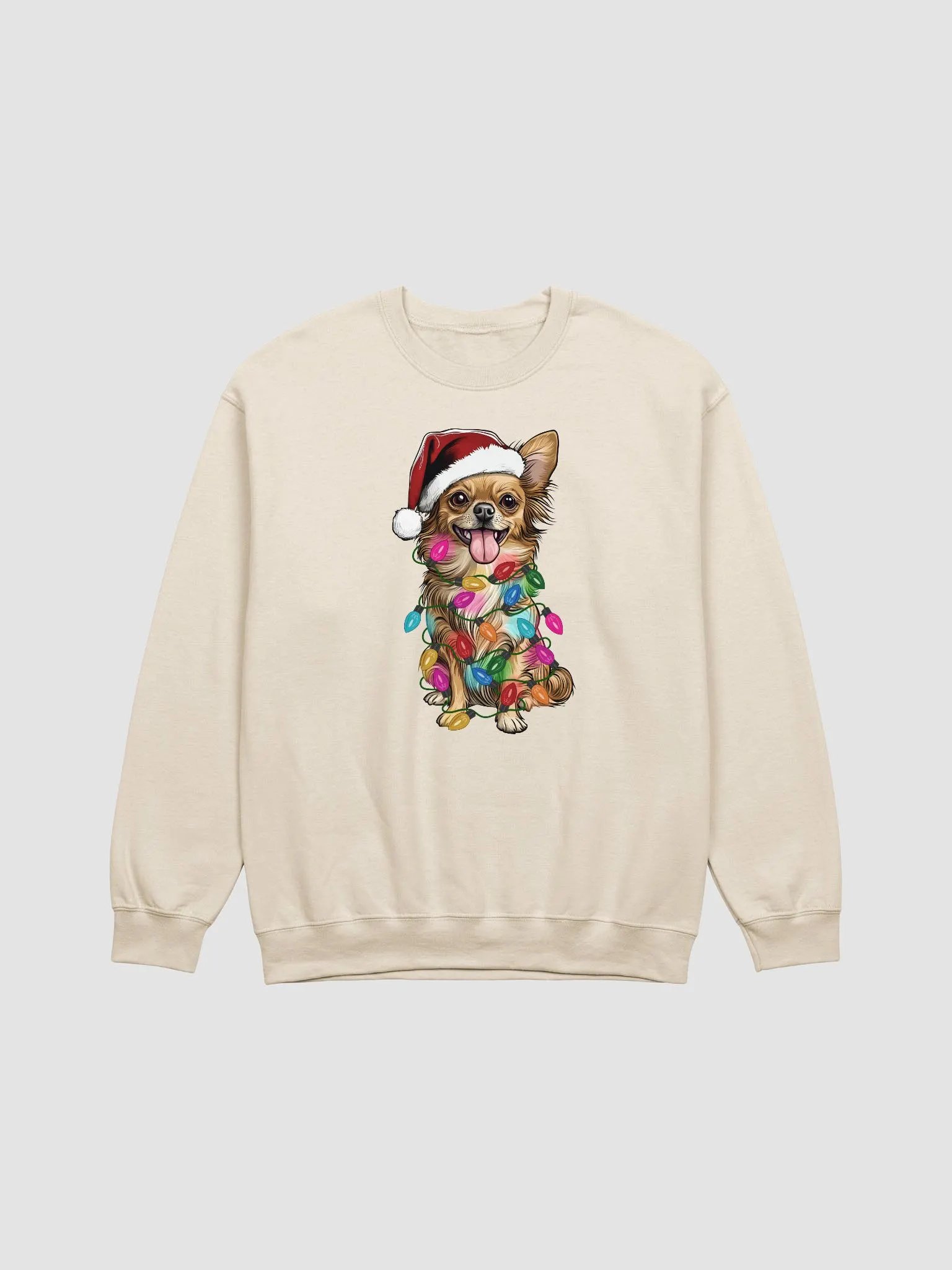 Funny Longhaired Chihuahua Christmas Sweatshirt product image (22)