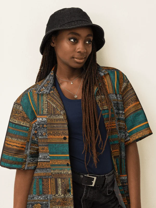 Tribal Ambassador Pattern - CaribbeanApples | Casual Hawaiian Shirt product image (2)