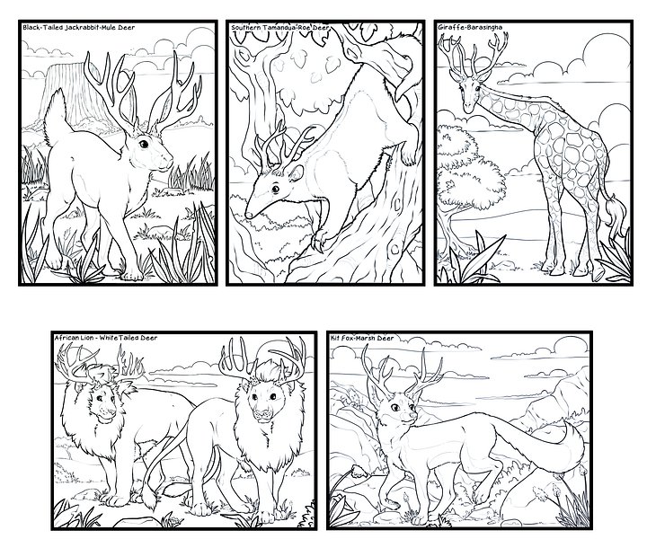 Alternate Evolution: An Antler Anthology Coloring Book product image (2)