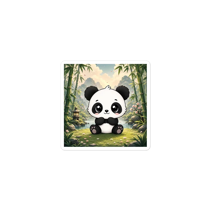Cute Baby Panda Bamboo Forest Sticker product image (2)