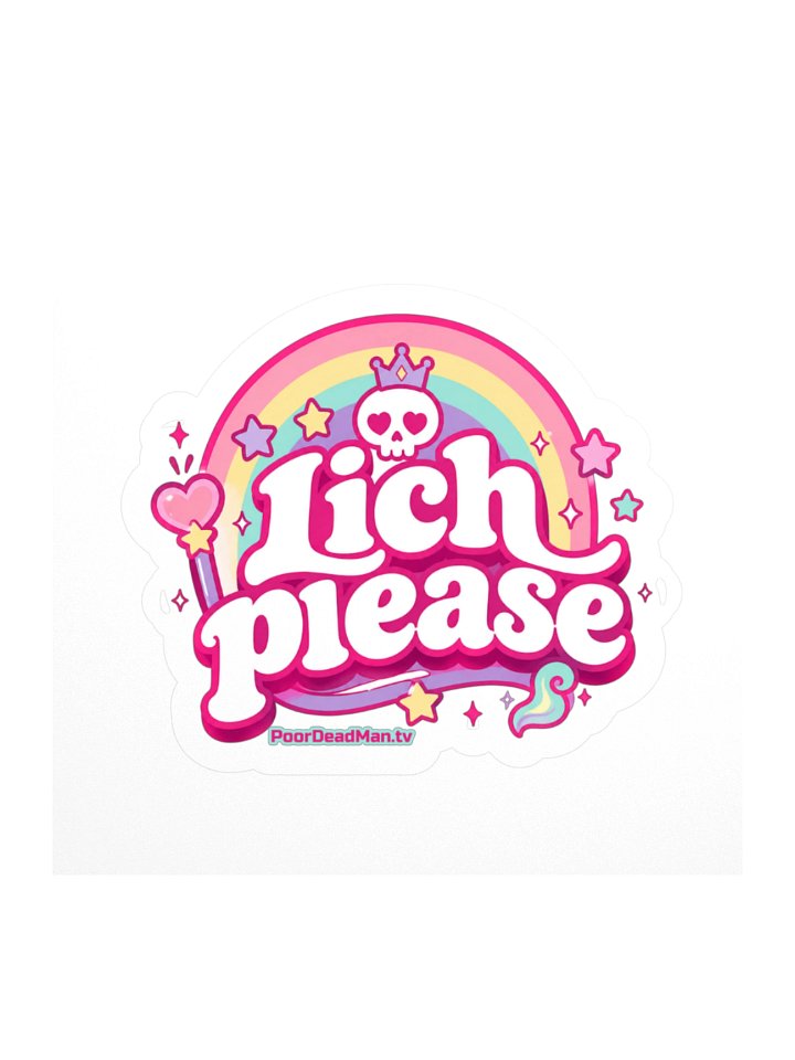 Lich Please Signature Kiss-Cut Sticker product image (1)