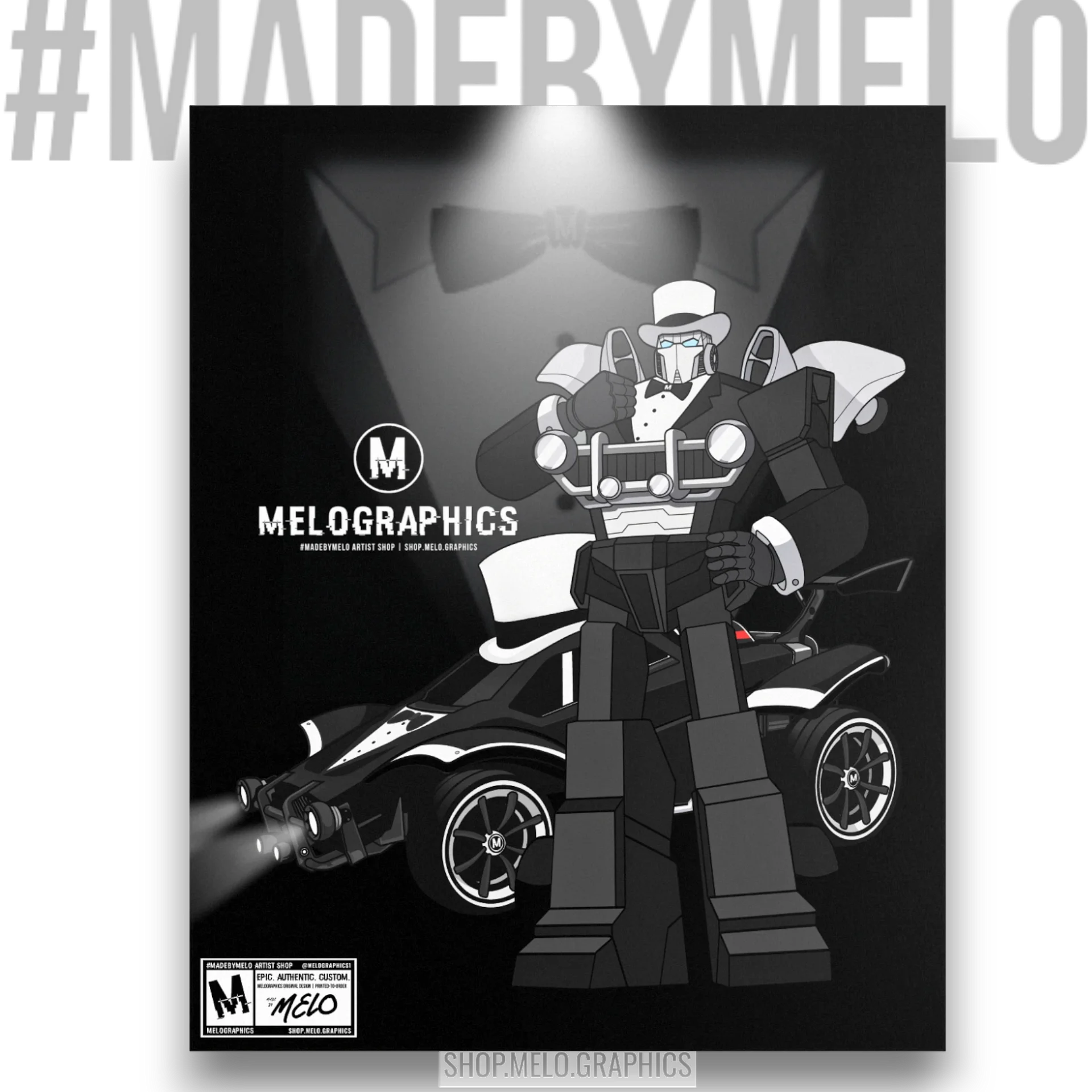 Fancy Carball Bot - Matte Poster | #MadeByMELO product image (1)