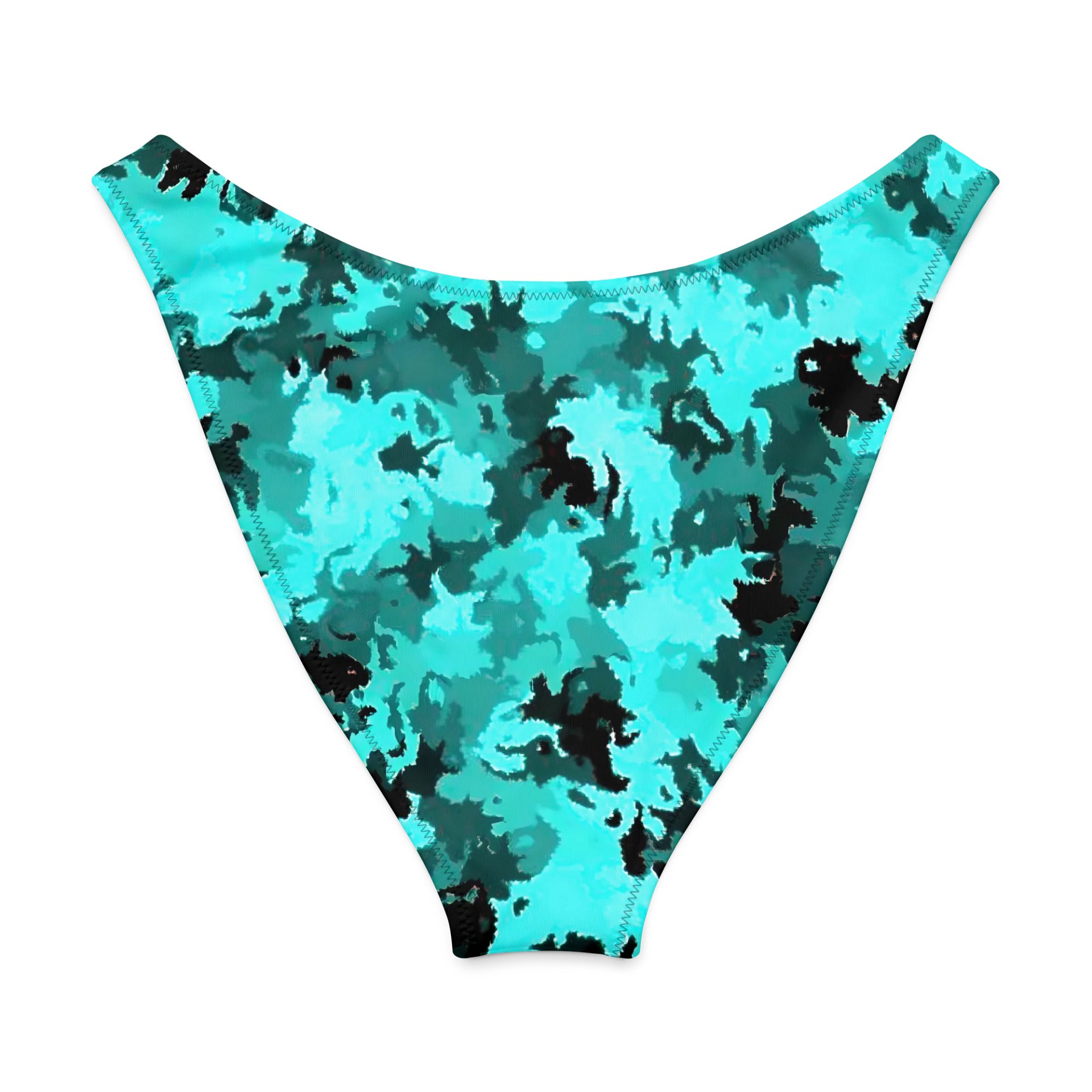Teal Camo V-Cut Bikini Bottoms product image (7)