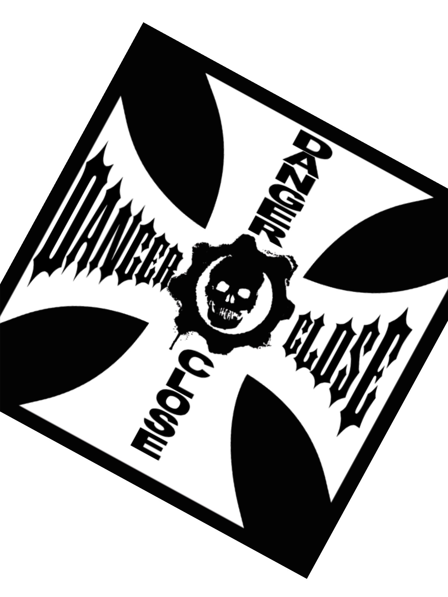 DANGER CLOSE IRON CROSS STICKERS product image (2)