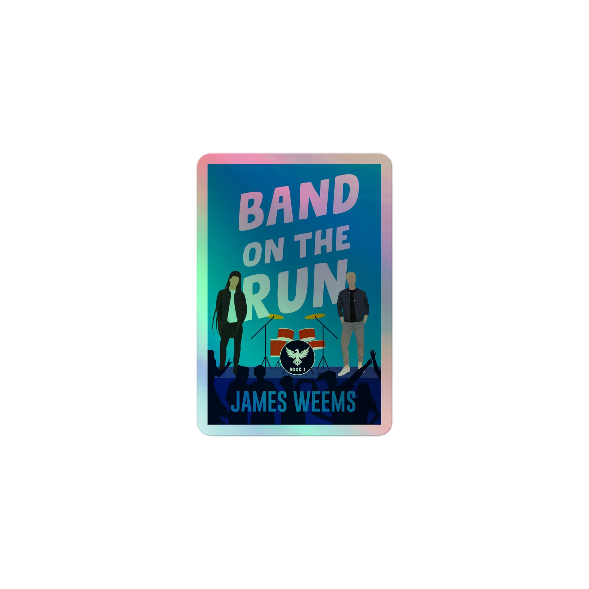 Band on the Run Holographic Sticker product image (1)