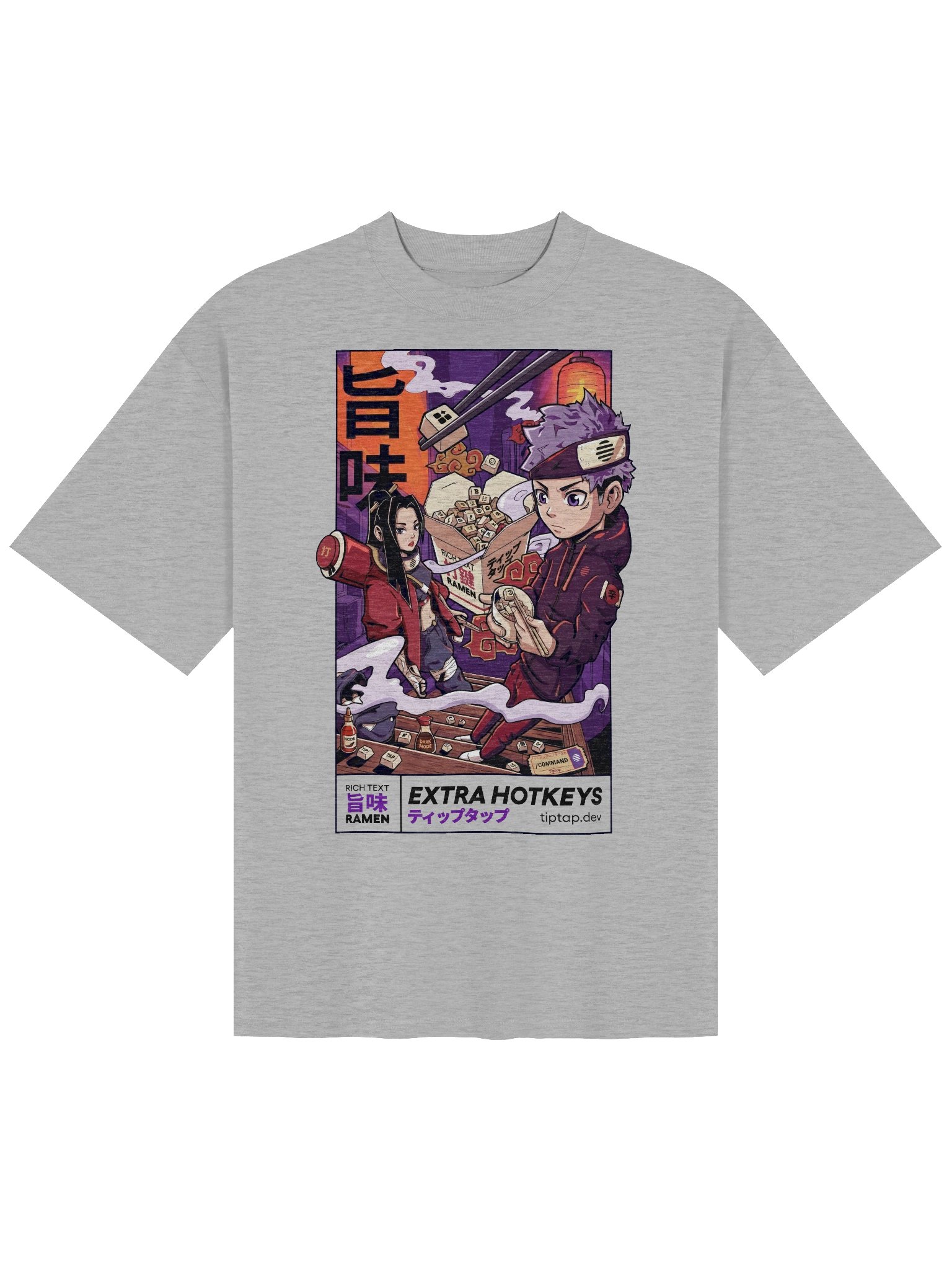 Rich Text Ramen T-Shirt – Oversized Fit product image (1)