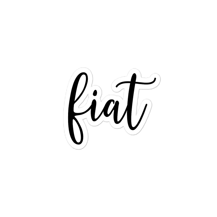 Fiat Script Sticker product image (2)