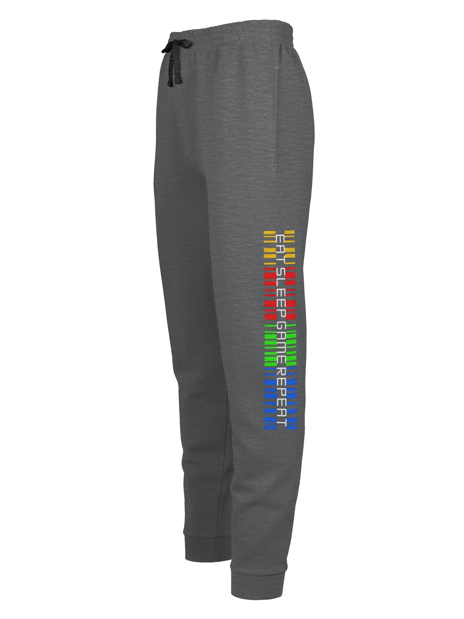 Eat Sleep Game Repeat Color Barcode Joggers product image (7)