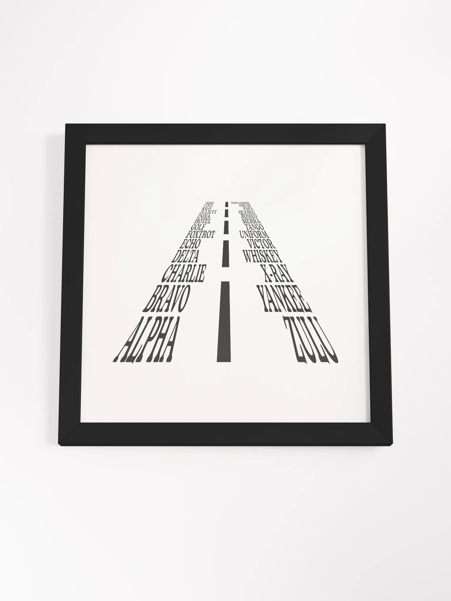 The Aviation Alphabet Runway Framed Poster product image (4)
