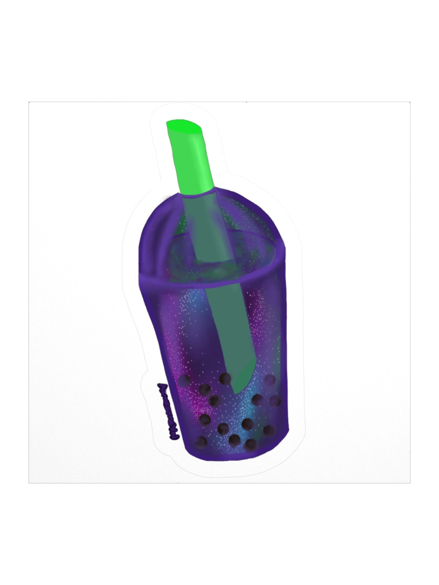 Galaxy Boba Sticker product image (1)