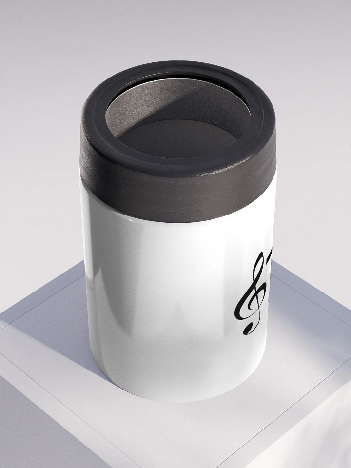 TDS Music Stainless Steel Koozie - White, Dishwasher-Safe, Fits 12 oz Cans product image (2)