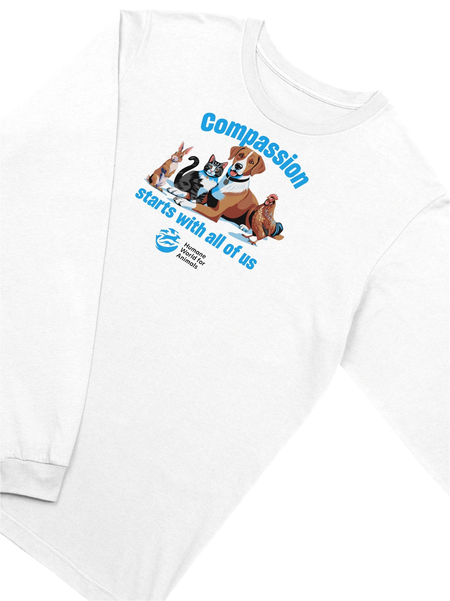 Compassion starts with all of us - Long sleeve tee product image (3)