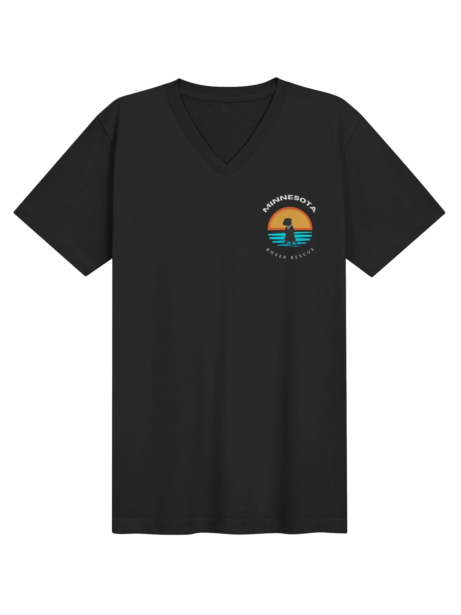 MNBR Sunset Logo V-Neck - Dark w/White Logo product image (1)