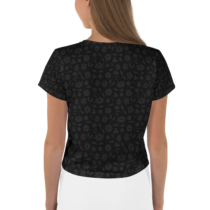 Midnight Floral All-Over Print Crop Tee product image (2)