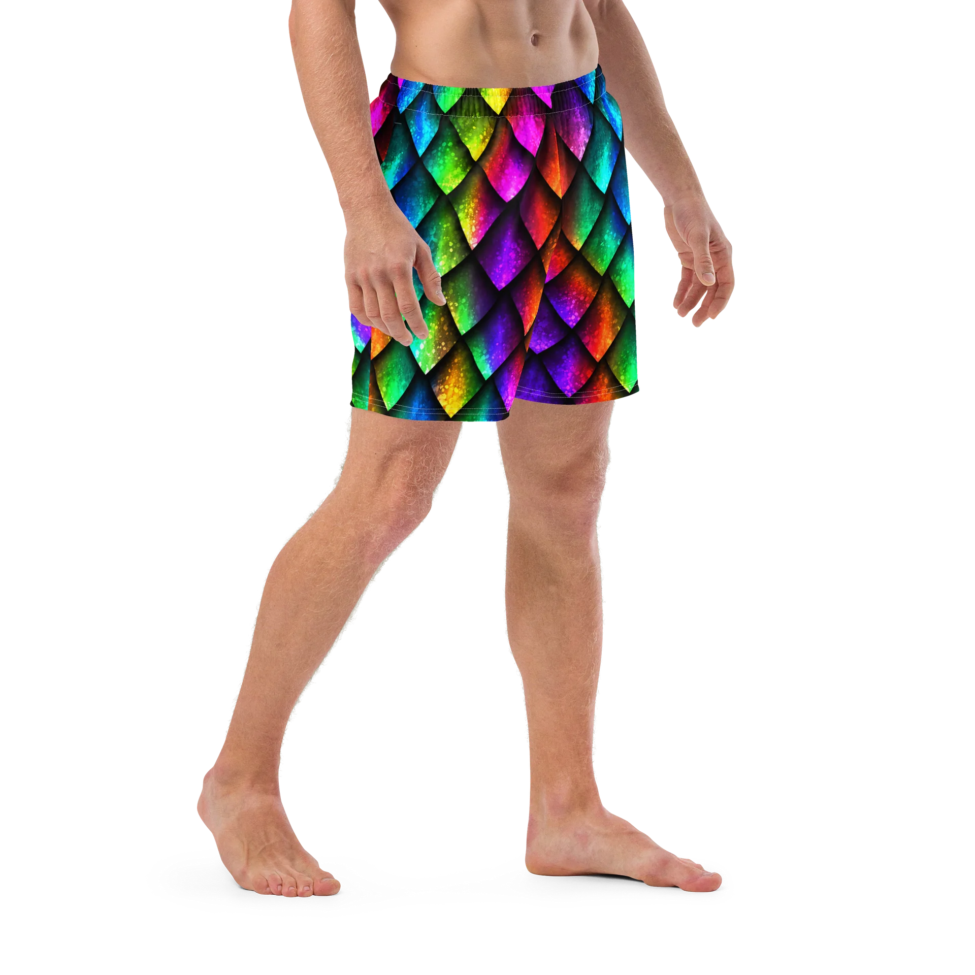Outer Banks JJ Maybank Dragon Scale Swim Trunks product image (6)