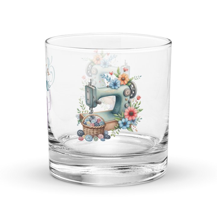 It's Sew Easy Vintage Sewing Machines Rocks Glass product image (2)