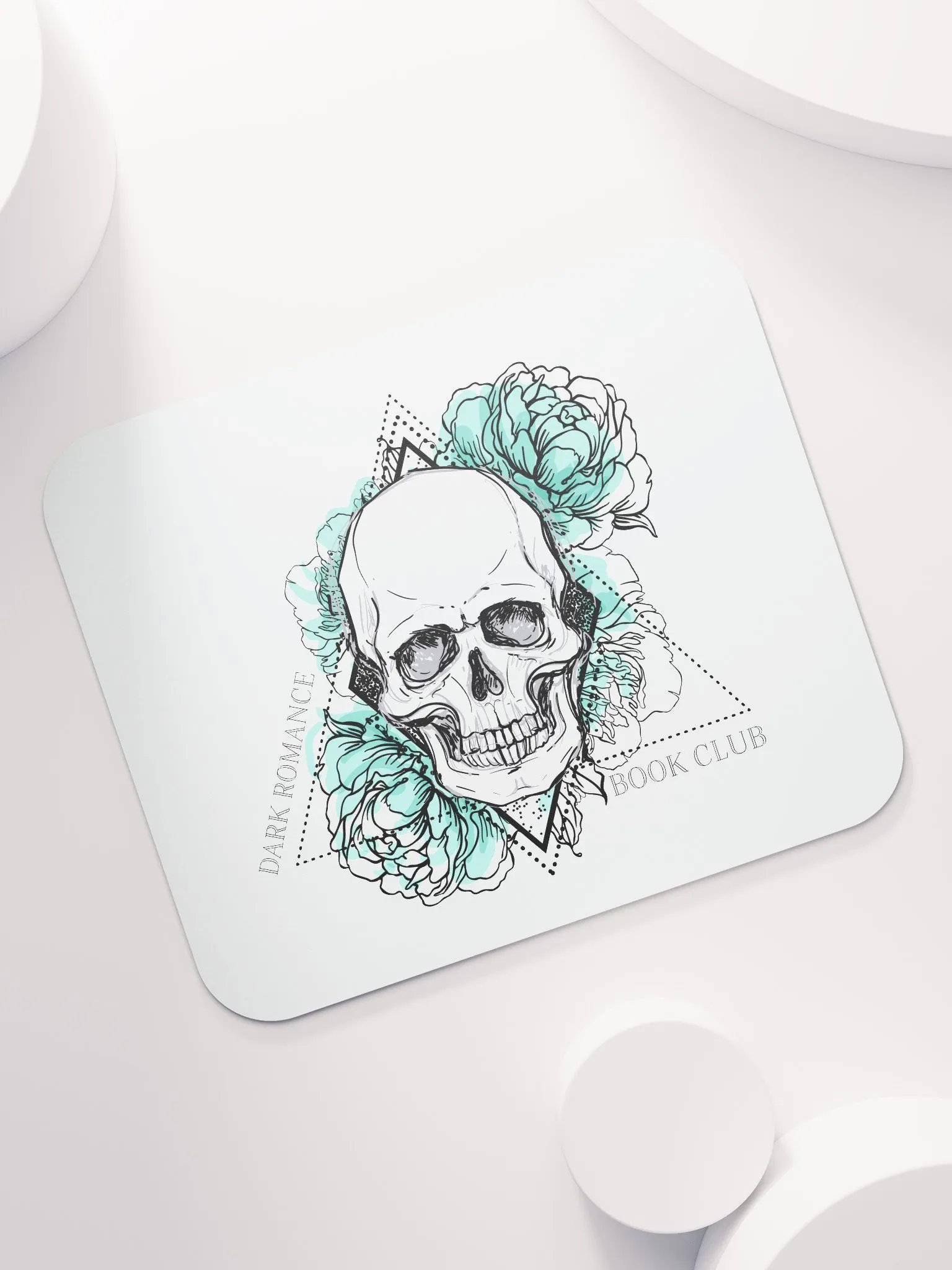 Dark Romance Floral Skull Mousepad product image (7)
