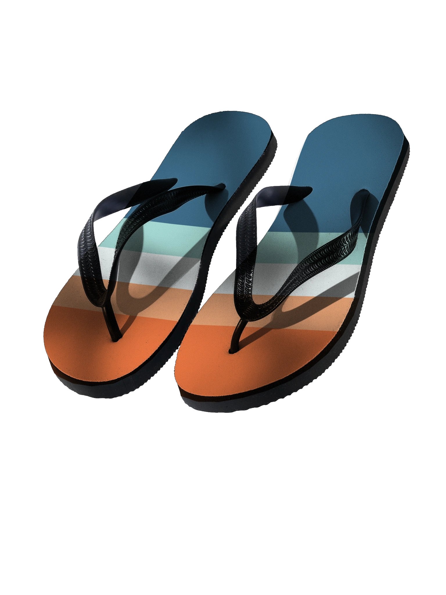 Sunset Stripes Flip-Flops product image (1)