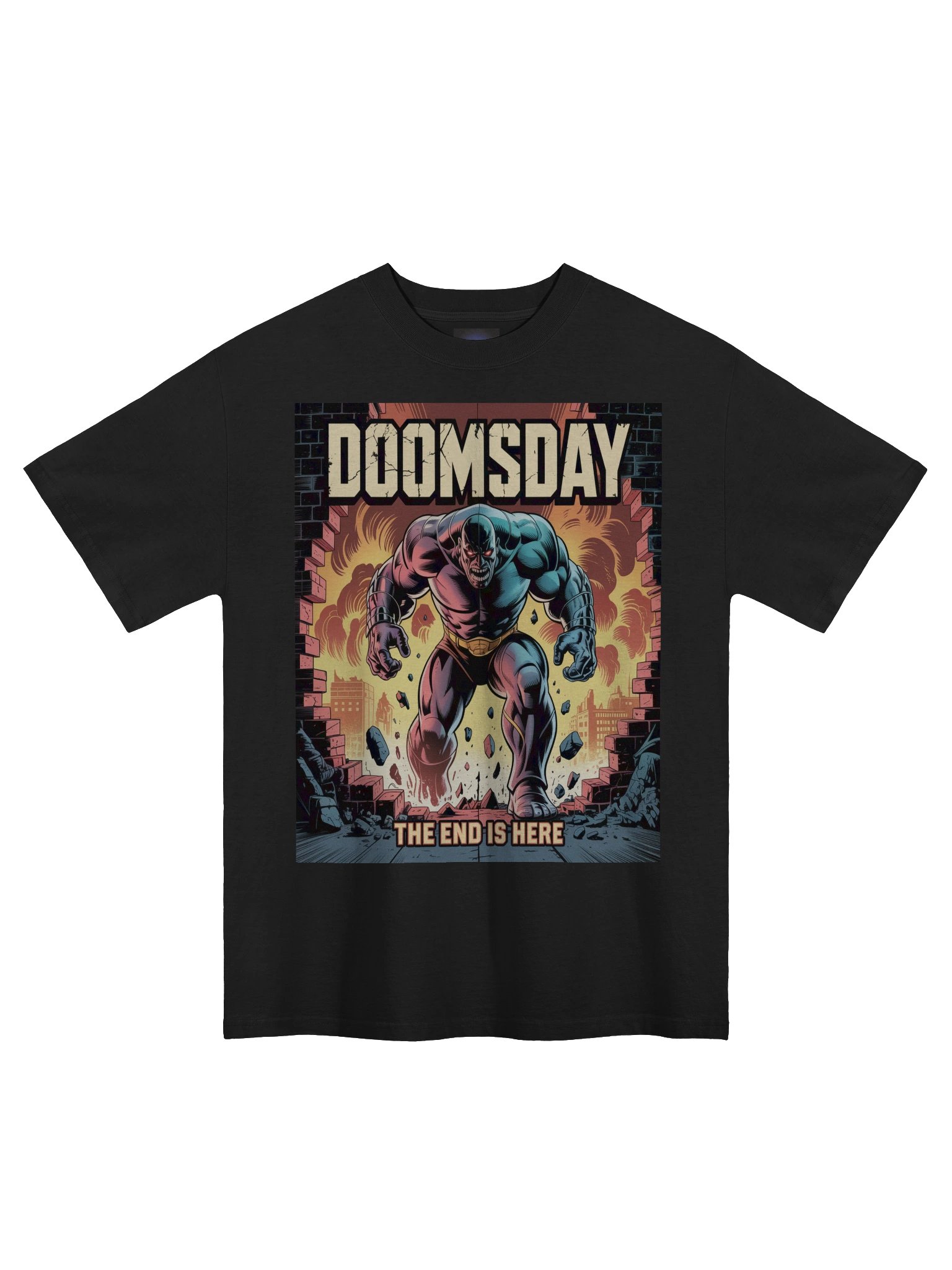 Rage Unleashed: Doomsday Faded Oversized Tee product image (3)