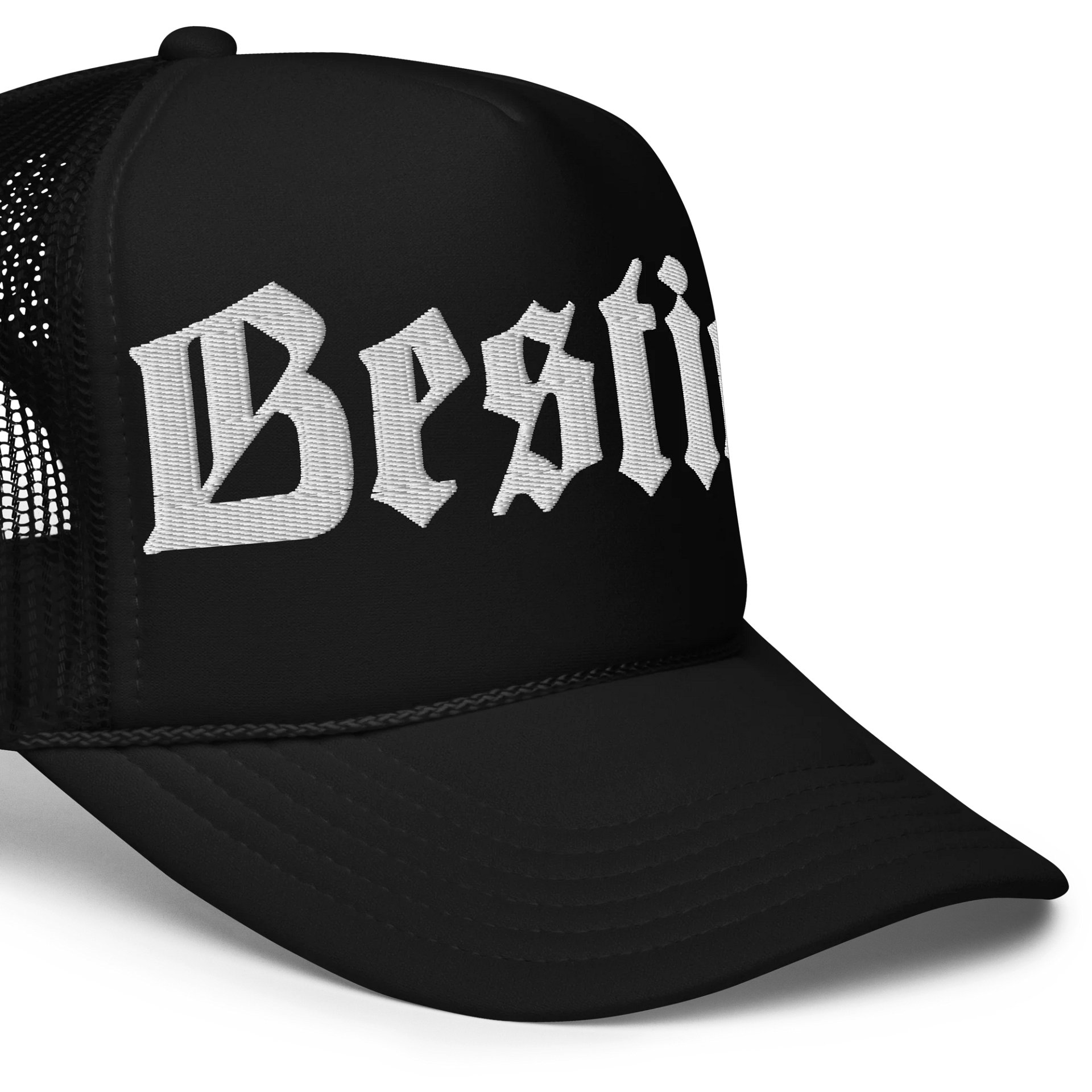 Embroidered Besties Trucker Gothic Script product image (5)