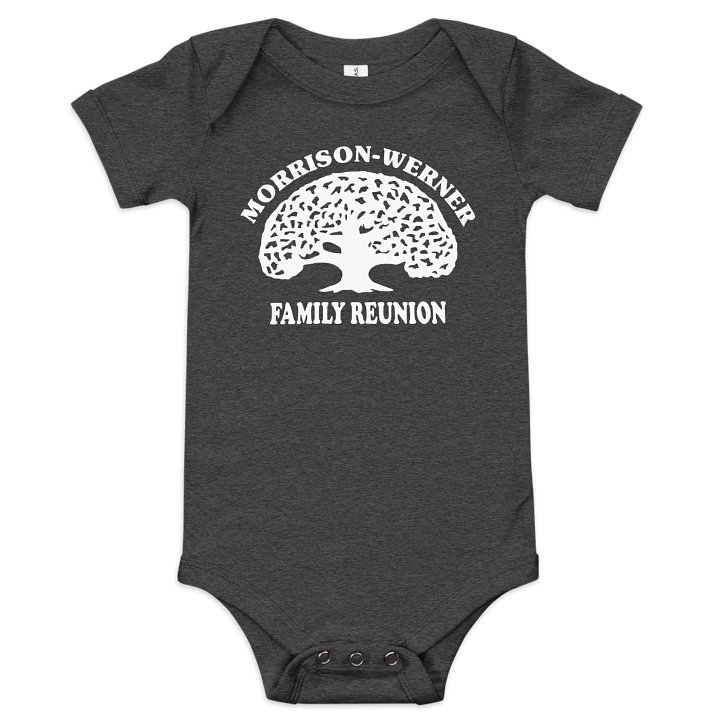 "Morrison-Werner Family Tree" Baby One Piece (Dark) product image (1)