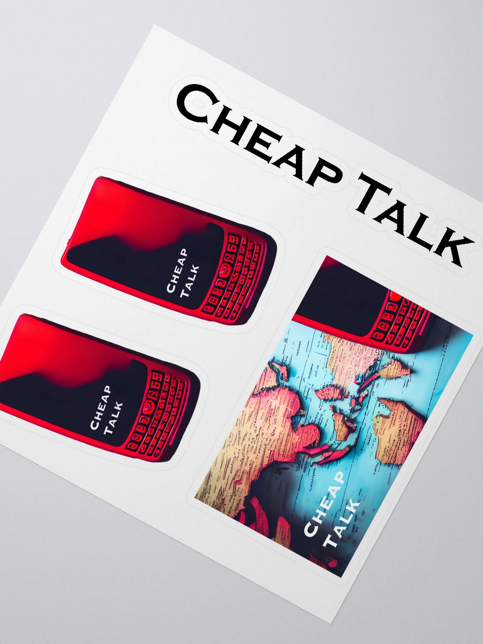 Cheap Talk Classic Sticker Sheet product image (2)