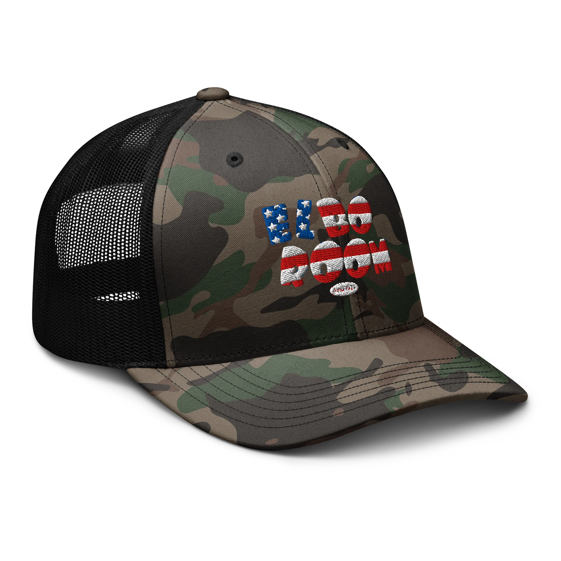 Elbo Room America 250 Camo Trucker Hat | Flag Logo Mesh Back Cap product image (6)