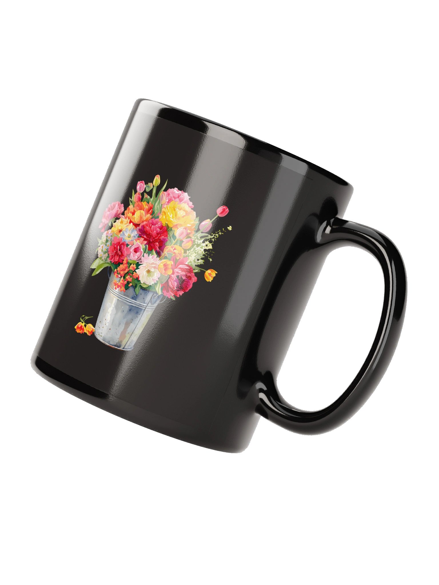 Vase A Black Glossy Mug product image (8)
