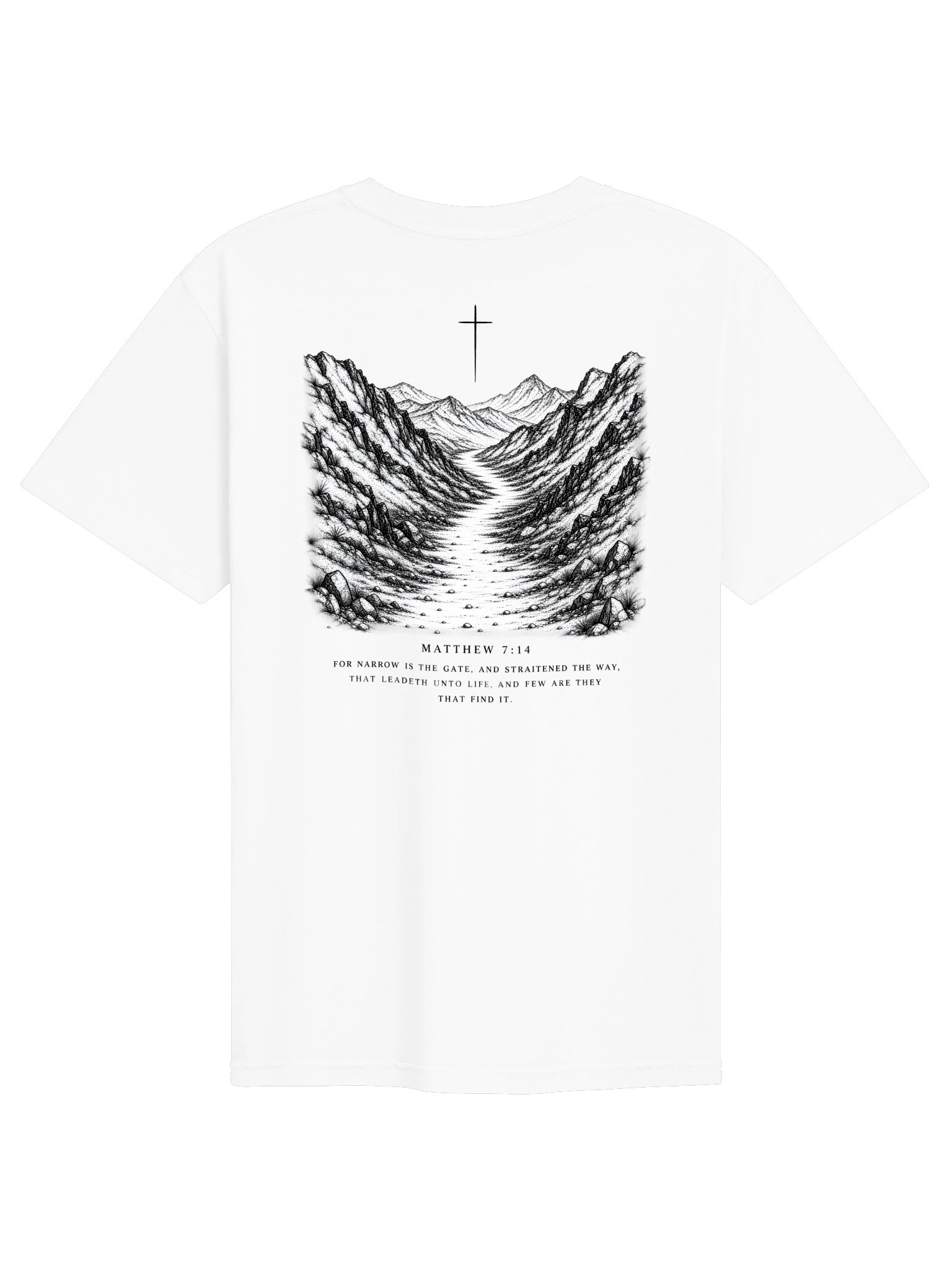 NARROWFORM T-SHIRT MATTHEW 7:14 product image (5)