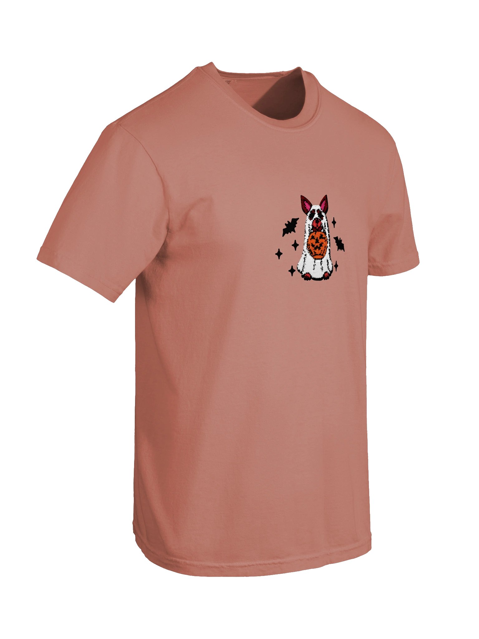 Halloween Chihuahua(Chocolate & Tan) Embroidered T-Shirt product image (6)