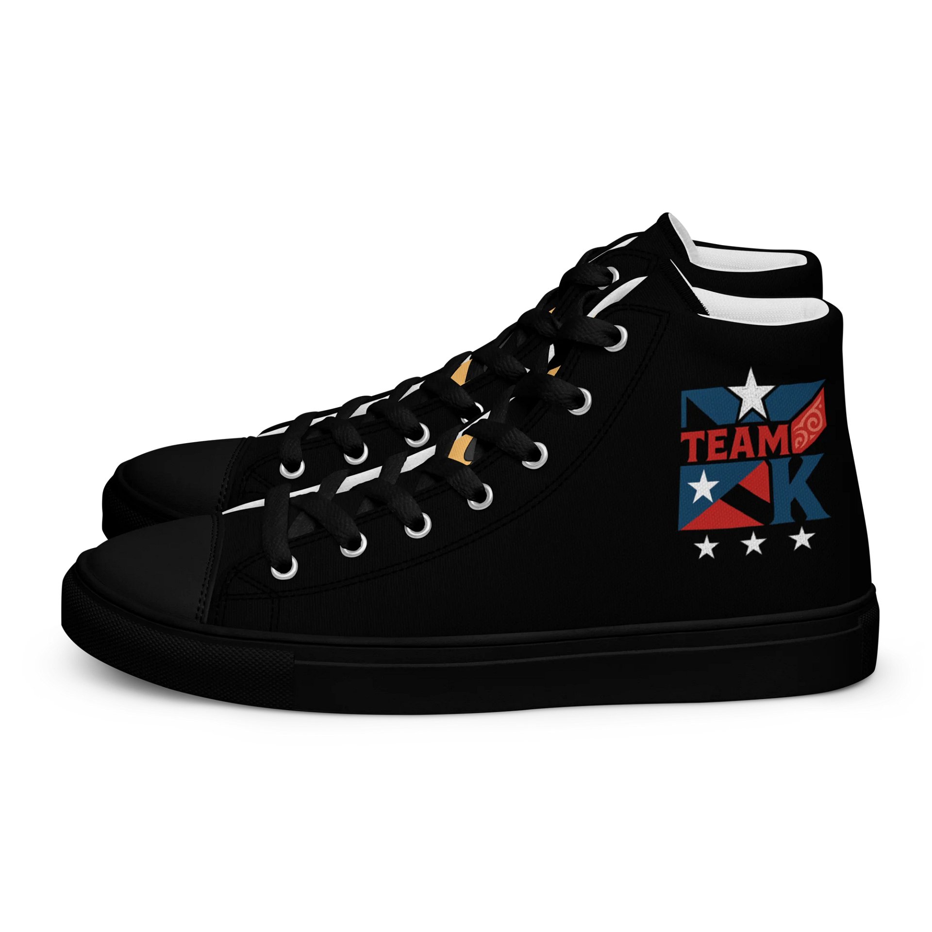Team K Puerto Rico Women's High Top Canvas Shoes product image (1)
