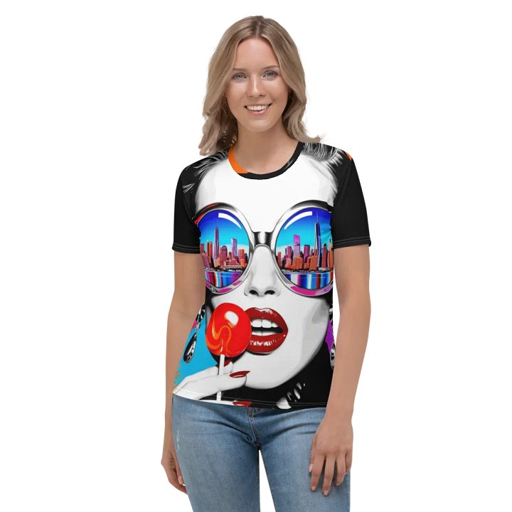 Metropolis Sunset Shades Tee - Pop Art City Glam product image (1)