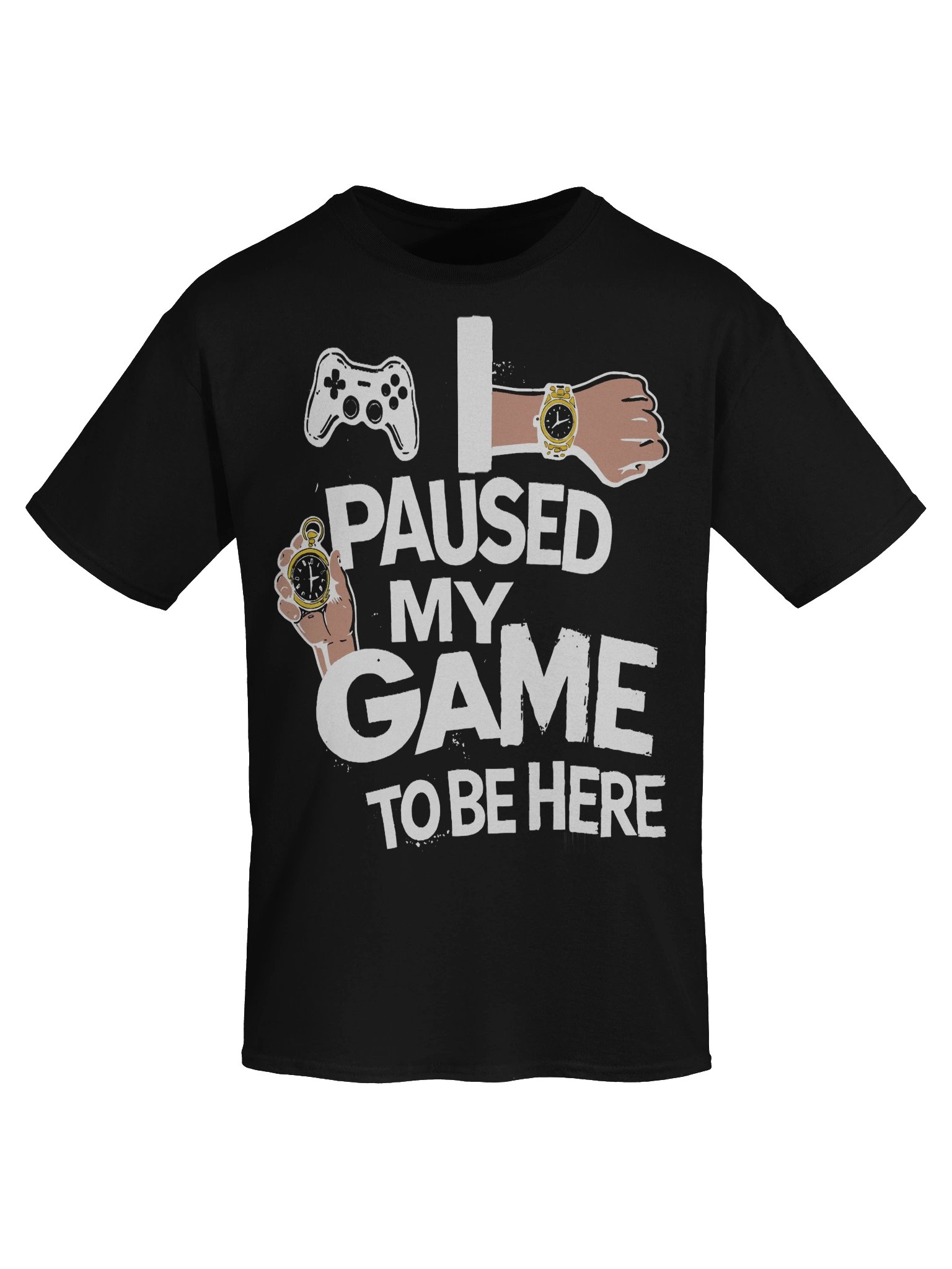 “Paused My Game” Gamer Statement Tee product image (7)