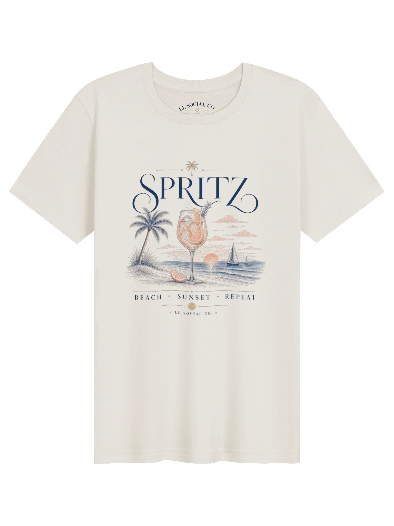 Spritz Beach Sunset Repeat - Unisex Resort Tee product image (1)