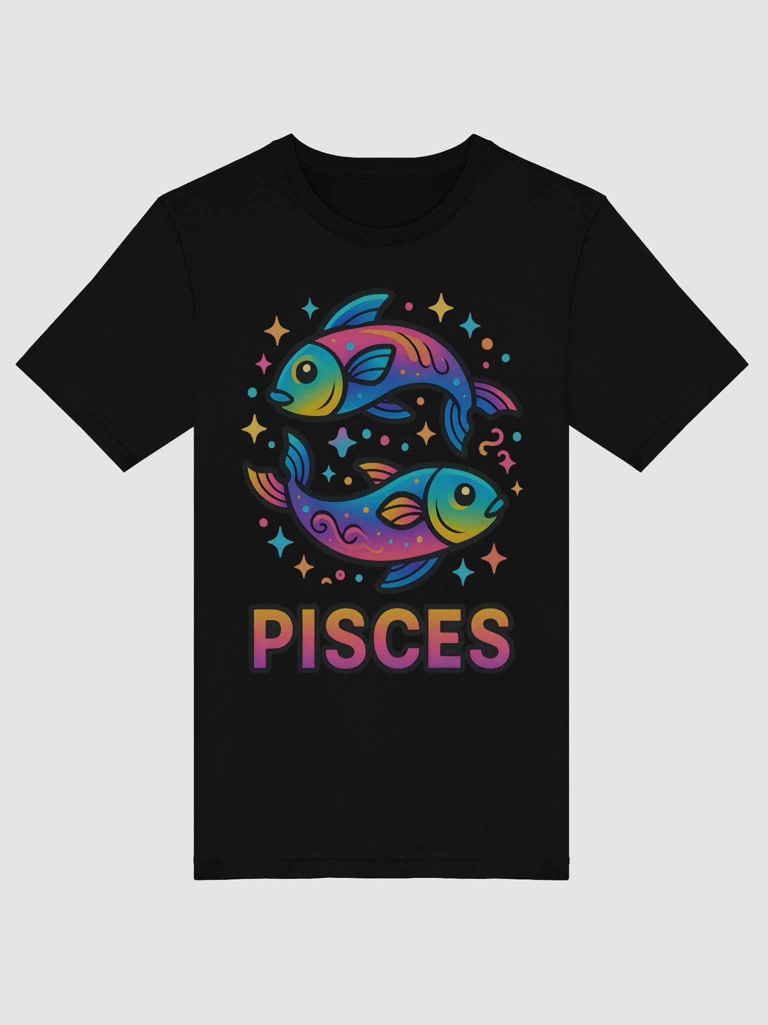 Pisces Zodiac Sign T-Shirt – Dreamy & Compassionate Star Sign Design product image (5)